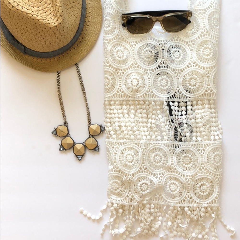 Festival ready with this crochet knit top.